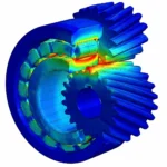 Gear stress analysis in motion