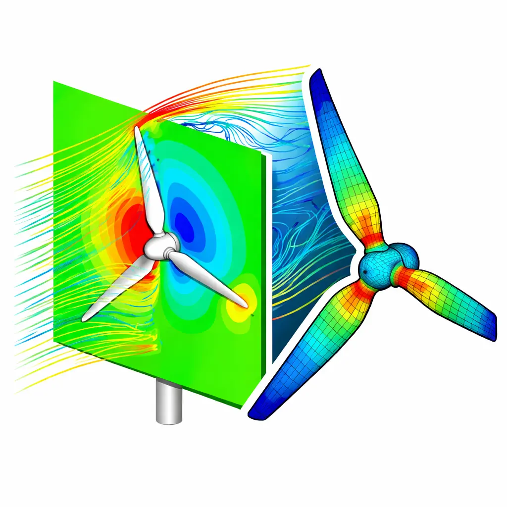 Wind turbine CFD and FEA analysis